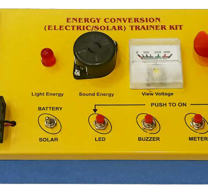 ENERGY CONVERSION (ELECTRIC/SOLAR) TRAINER KIT