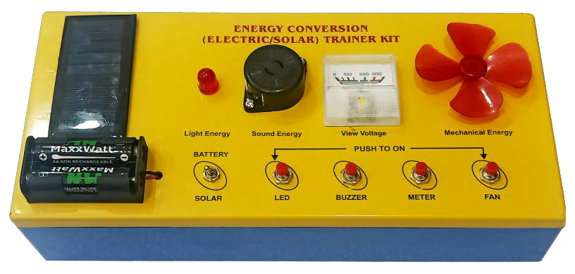 ENERGY CONVERSION (ELECTRIC/SOLAR) TRAINER KIT