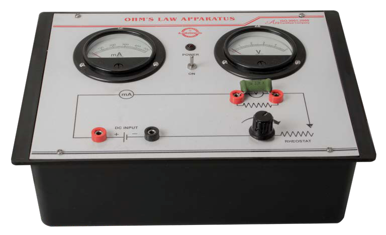 OHM'S LAW APPARATUS WITH POWER SUPPLY - STANDARD