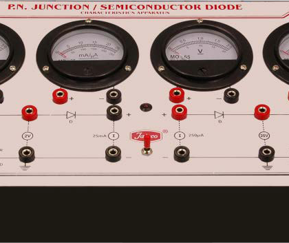 PN-JUNCTION DIODE CHARACTERISTICS APPARATUS (FOUR METER) - STANDARD