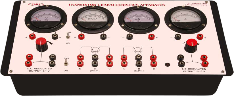 TRANSISTOR CHARACTERISTICS APPARATUS (NPN) - STANDARD