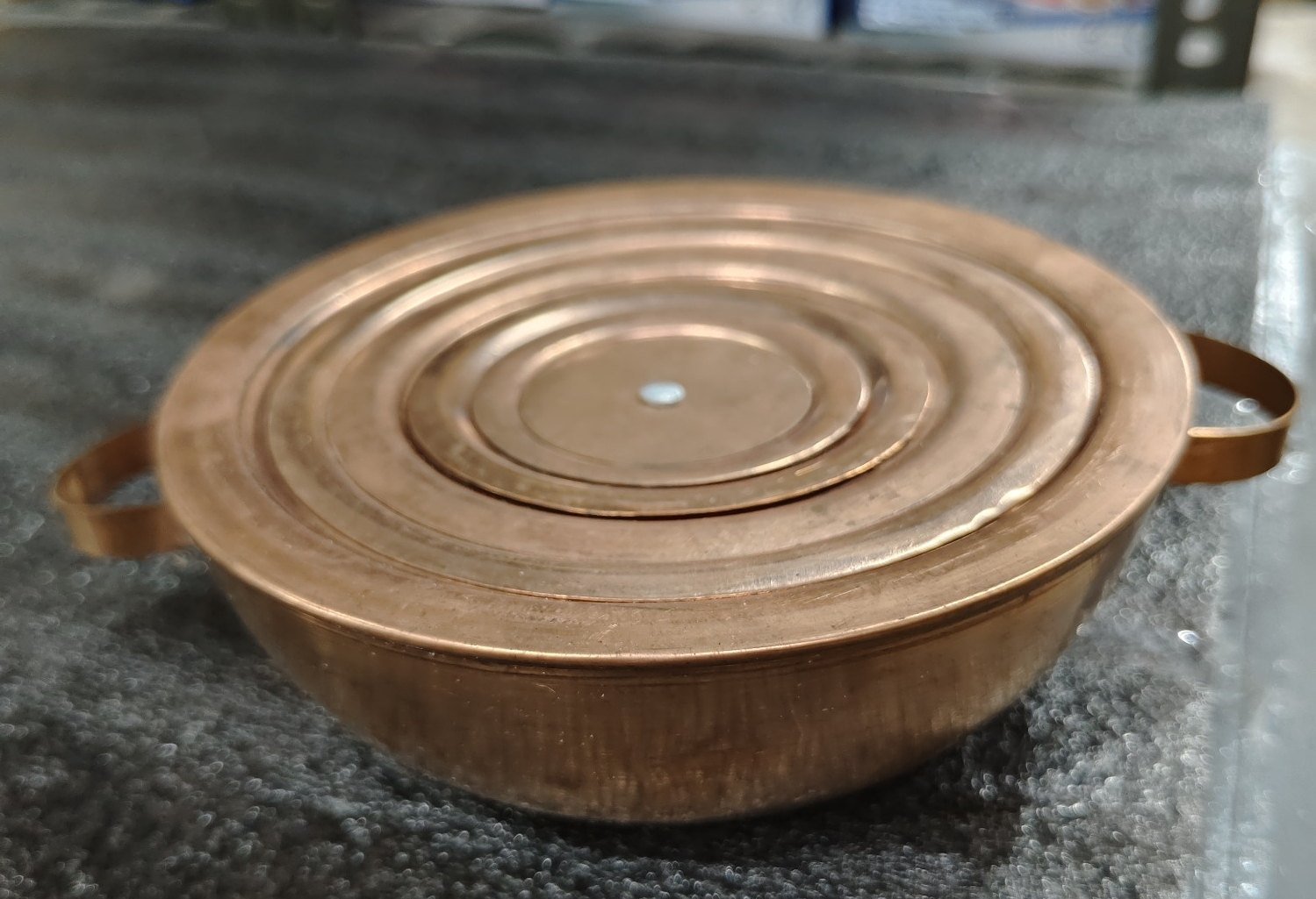 Copper Water Bath with essentrical holes