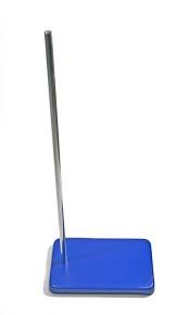 Retort Stand - Base and Rod - 8" X 5" - 600mm Chrome Plated Rod