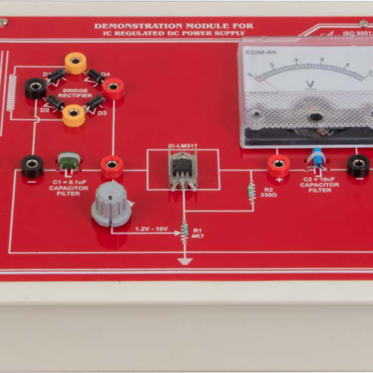 IC- REGULATED DC-POWER SUPPLY DEMONSTRATION MODEL