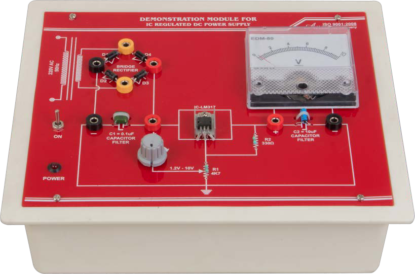 IC- REGULATED DC-POWER SUPPLY DEMONSTRATION MODEL