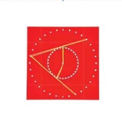 Tangent Geoboard : This geoboard is used to investigate the concepts related to circles and tangents with the help of rubber bands.