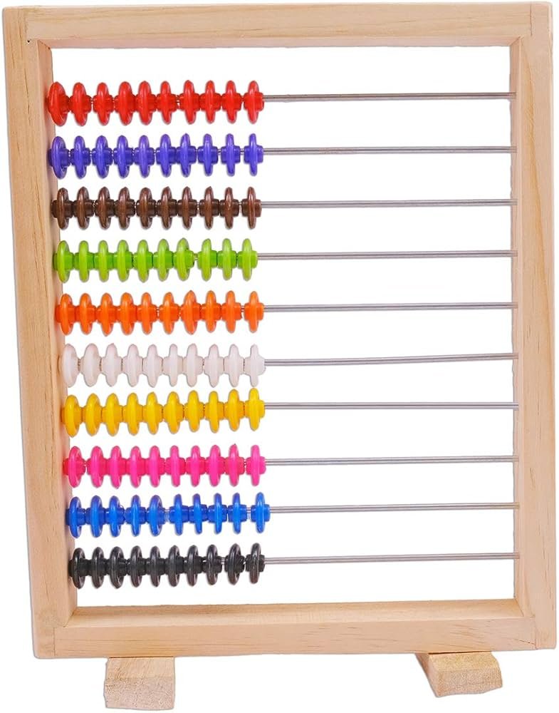 Frame abacus (wooden) with 100 beads