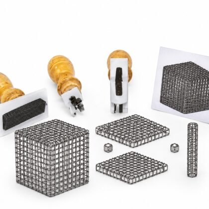 Base Ten Stamp Set : Rubber stamp is replicas of Base 10 blocks. Includes one unit, one rod, one flat, and one cube stamp.