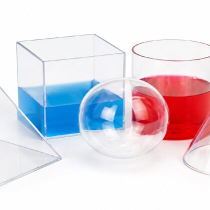 Volume Relationship Set : To teach volume relationship between different 3D solids. Consists of 5 3D figures in size 10 cm.