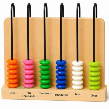 Place Value Abacus Big Made of plastic.