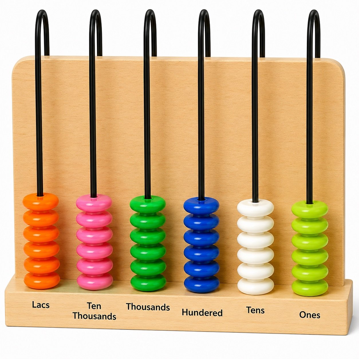 Place Value Abacus Big Made of plastic.