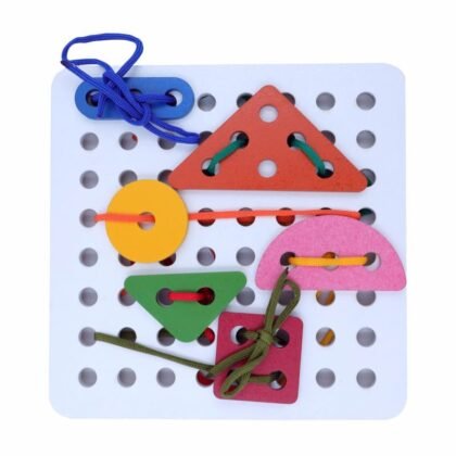 Lacing Shapes, Multicolour Material