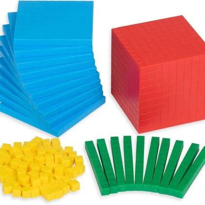 Base and Place Value Kit: This kit can be used to explain the idea of base value and place value and to demonstrate volume of centimeter cube.