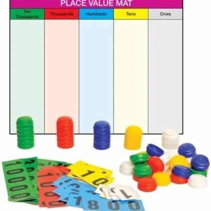 Place Value Mat with Stacking Counters.