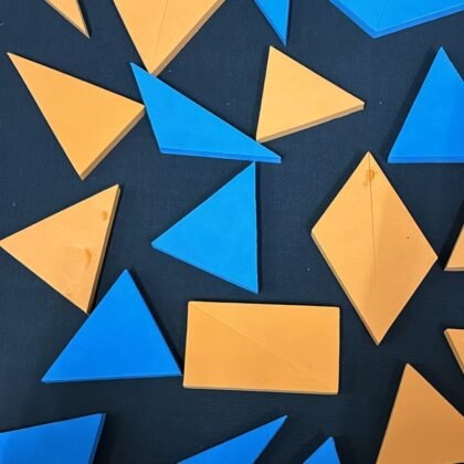 Triangle Kit (Group Activity set of 5 kits) To teach congruency of triangle, classification by their angle and sides.