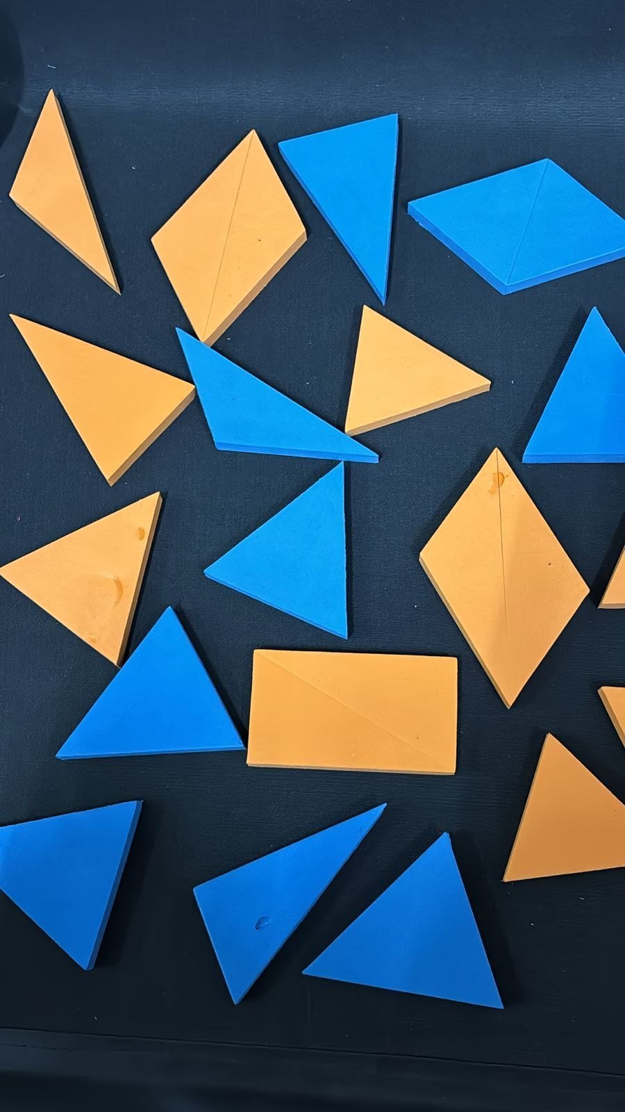 Triangle Kit (Group Activity set of 5 kits) To teach congruency of triangle, classification by their angle and sides.