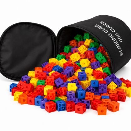 Linking Cubes (Multi Pack) 2cm interlinking cubes set of 625 pcs. in five colours.