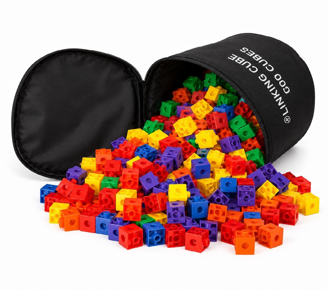 Linking Cubes (Multi Pack) 2cm interlinking cubes set of 625 pcs. in five colours.