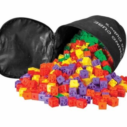 Linking Cubes (Student Pack) 2cm interlinking cubes set of 128 pcs. in two colours
