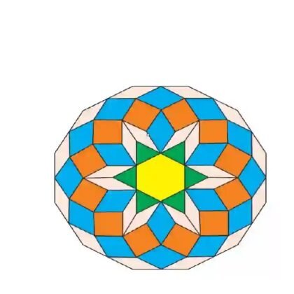 Pattern Blocks (Multi Pack) containing Hexagons trapezoids, Rhombus, Triangles, Diamonds & Squares in assorted colours & quantities set of 864 pcs.