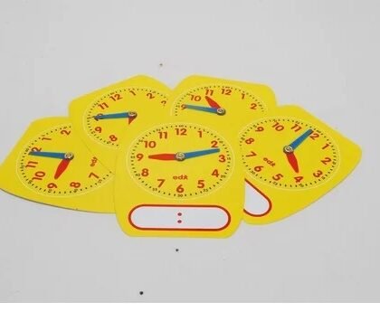 Student Clock Write and Wipe : Encourage class to participation with write-on/wipe-off clock. This set of 5 clocks is Great for small-group activities. clocks with movable hands and a place to write in digital time.