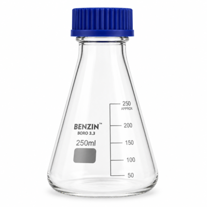Erlenmeyer (Conical) Flask with Screw Cap - GL25 & GL45