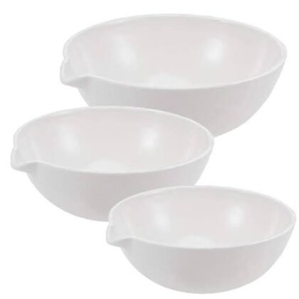 Evaporating Dish with Spout, Porcelain